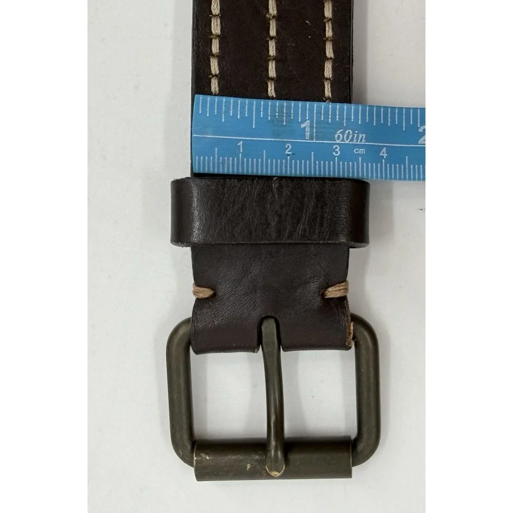 Lands' End‎ Dark Brown Leather Belt Men's Size 44 (52.25